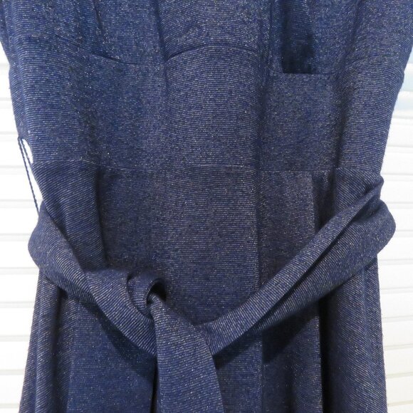 BODEN Lara Sparkle Faux Wrap Stretch Dress in Dark Blue - Size US 6 - Picture 4 of 15